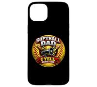 Père de Softball drôle, Je crie Parce Que Je m'en Soucie, Fille, père, Plaisir Coque pour iPhone 15 Plus
