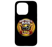 Père de Softball drôle, Je crie Parce Que Je m'en Soucie, Fille, père, Plaisir Coque pour iPhone 15 Pro