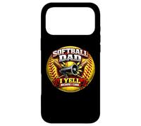 Père de Softball drôle, Je crie Parce Que Je m'en Soucie, Fille, père, Plaisir Coque pour iPhone 17 Pro Max