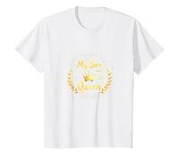 Père du marié : Mon Fils a trouvé sa Reine T-Shirt, Enfant, Blanc, 12 Ans