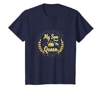 Père du marié : Mon Fils a trouvé sa Reine T-Shirt, Enfant, Bleu Marine, 4 Ans