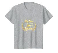 Père du marié : Mon Fils a trouvé sa Reine T-Shirt, Enfant, Gris Chiné, 2 Ans