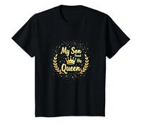 Père du marié : Mon Fils a trouvé sa Reine T-Shirt, Enfant, Noir, 8 Ans