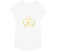 Père du marié : Mon Fils a trouvé sa Reine T-Shirt, Fille, Blanc, S