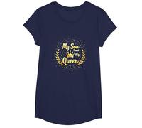 Père du marié : Mon Fils a trouvé sa Reine T-Shirt, Fille, Bleu Marine, S