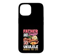Père et Fille Ukulele Buddies for Life Lecteur de Musique Coque pour iPhone 15
