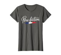 Père-Fection Cadeau Papa Humour Fête des Pères T-Shirt, Femme, Asphalte, XS