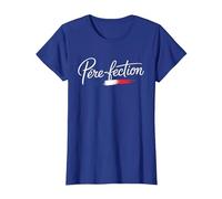 Père-Fection Cadeau Papa Humour Fête des Pères T-Shirt, Femme, Bleu Royal, XS