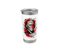 PÈRE FONDATEUR Thomas Jefferson Histoire américaine Grunge Gobelet isotherme en acier inoxydable double paroi