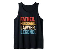 Père, Mari, Avocat, légende, Typographie en détresse Débardeur