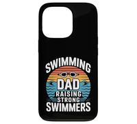 Père Nageur élevant de Bons nageurs, père de l'équipe de Natation Coque pour iPhone 13 Pro