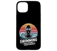 Père Nageur élevant de Bons nageurs, père de l'équipe de Natation Coque pour iPhone 15 Plus