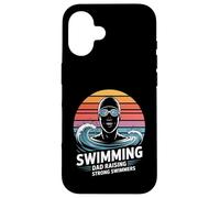 Père Nageur élevant de Bons nageurs, père de l'équipe de Natation Coque pour iPhone 16