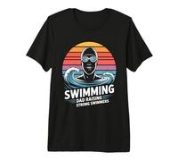 Père Nageur élevant de Bons nageurs, père de l'équipe de Natation T-Shirt Haut de Gamme