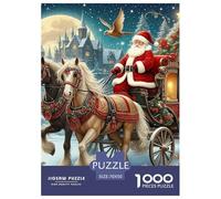 Père Noël 1000 Pièces Adultes De Puzzle Adultes De Puzzle Christmas Theme Classiques Cadeau Enfants Cadeaux Impossible 70x50cm/1000pcs