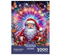 Père Noël 1000 Pièces Christmas Puzzle Adulte Un Puzzle Difficile Jeu De Puzzle pour Toute La Famille Enfants Activité Familiale Parfaite Décoration De La Maison 38x26cm/1000pcs
