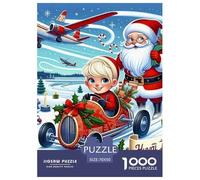 Père Noël 1000 Pièces Christmas Puzzles pour Adultes Un Puzzle Difficile Jeu De Puzzle pour Toute La Famille Divertissement Puzzles Classiques pour Adultes Et Enfants À Partir De Décoration De La Ma