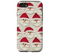 Père Noël 3D Rouge Blanc Motif Père Noël Rouge Blanc Coque pour iPhone SE (2020) / 7/8