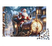 Père Noël 500 Piece Chromatique Autre Royaume Puzzle pour Adultes Fun Décoration, Jeu Intellectuel, Anti-Stress, Jeu Éducatif, Détente Et Intelligence (500pcs (52x38cm))