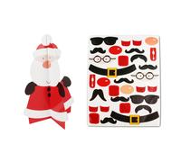 Père Noël À Assembler Et À Décorer Avec Gommettes - Megacrea Diy