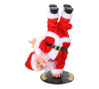 Père Noël À Rotation Inversée - Jouet De Père Noël Dansant, Statue De Père Noël Chantant | Décoration De Saison, Jouet De Noël Électrique, Tête En Bas, Décoration De Table