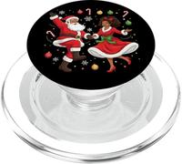Père Noël Afro-américain Dansant avec Mme Claus pour Noël PopSockets PopGrip pour MagSafe