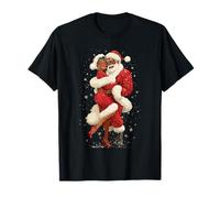 Père Noël Afro-américain Dansant avec Mme Claus pour Noël T-Shirt