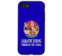 Père Noël Amusant à Squatching Through The Snow Bigfoot Coque pour iPhone SE (2020) / 7/8