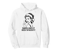 Père Noël Amusant Aime Quand Je suis Naughty Sweat à Capuche