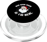 Père Noël Amusant Demandez à Votre Maman si Je suis Vrai Père Noël PopSockets PopGrip pour MagSafe