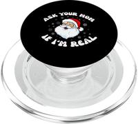 Père Noël Amusant Demandez à Votre Maman si Je suis Vrai Père Noël PopSockets PopGrip pour MagSafe