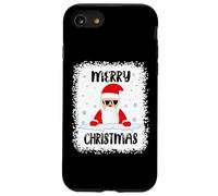 Père Noël Amusant Merry Christmas Blanchi Père Noël Coque pour iPhone SE (2020) / 7/8
