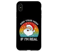 Père Noël Amusant Vintage Demande à Votre Maman si Je suis réel Coque pour iPhone XS Max