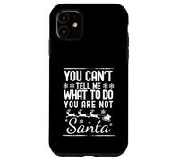 Père Noël Amusant Vintage You Can't Tell Me What to Do Xmas Coque pour iPhone 11