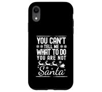 Père Noël Amusant Vintage You Can't Tell Me What to Do Xmas Coque pour iPhone XR