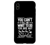 Père Noël Amusant Vintage You Can't Tell Me What to Do Xmas Coque pour iPhone XS Max