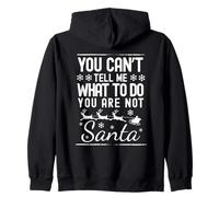 Père Noël Amusant Vintage You Can't Tell Me What to Do Xmas Sweat à Capuche