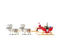 Père Noël + Attelage-HO-1/87-PREISER 30399