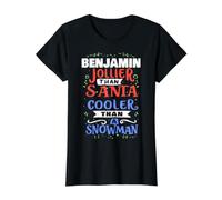 Père Noël avec Inscription Humoristique Benjamin T-Shirt Graphique avec Valeur