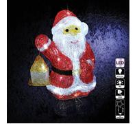 Père Noël avec lanterne lumineux extérieur H30cm 40 LED + transfo Feeric lights & christmas