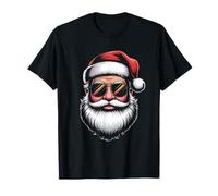 Père Noël avec Lunettes de Soleil Noël T-Shirt