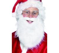 Père Noël barbe et moustache blanc
