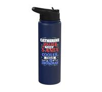 Père Noël Catherine Dire drôle Nom de Catherine Stainless Steel Insulated Water Bottle