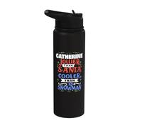 Père Noël Catherine Dire drôle Nom de Catherine Stainless Steel Insulated Water Bottle