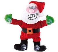 Infactory Père Noël chantant et dansant à ventouses et capteur de son