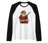 Père Noël Chasseur Joyeux Noël Chasse Homme Femme Festif Manche Raglan