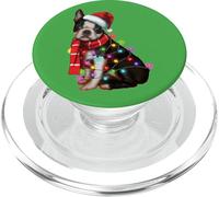 Père Noël Chien, Boston Terrier, Amoureux des Chiens, Noël PopSockets PopGrip pour MagSafe