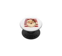 Père Noël clin d'œil Vintage Esprit de Noël PopSockets PopGrip Adhésif
