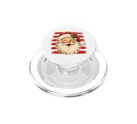Père Noël clin d'œil Vintage Esprit de Noël PopSockets PopGrip pour MagSafe