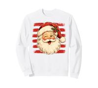 Père Noël clin d'œil Vintage Esprit de Noël Sweatshirt